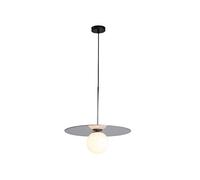 Gerenecic Plafonnier rétro en Métal et verre cuivré - Lustre élégant pour Cuisine, Chambre, Couloir et Loft, Compatible E14, 25 cm (Couleur de la Lumière, 25 cm)