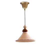 Gerenecic Suspension contemporaine en céramique Blanche avec Touches de laiton - Lustre élégant pour îlot de Cuisine et Salle à Manger, idéal pour Le Couloir du Salon
