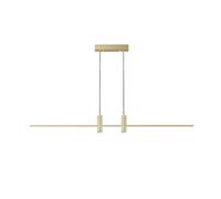 Gerenecic Suspension linéaire en or brossé - Lustre Moderne à intensité Variable pour Salle à Manger, îlot de Cuisine et Table de Billard (or, 100 cm)