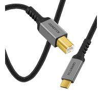 GERETIN Cavo Stampante USB C Cavo Printer USB C a USB B 2.0 Cavo USB-B a Tipo-C Cavo Scanner Compatibile con MacBook Pro Air iMac iPad Pro MateBook Dell Samsung HP Epson Canon Brother Lexmark DAC - 5M