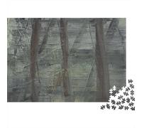 Gerhard Richter Puzzles in Legno, Rompicapo dipinto 1000 Pezzi, arte Puzzle Impegnativi Adulti, Puzzle museo Di Natale, Regali Di Festa,