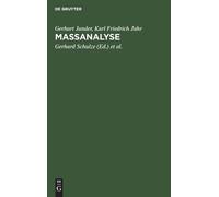 Gerhart Jander Karl Friedrich Jahr Maßanalyse (Copertina rigida)