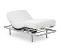 Geriafy - Letto Articolato Rinforzato con Materasso in Memory Foam da 20 cm Tencel | Tessuto Fresco e Morbido (90x190 cm, Telecomando Wireless)