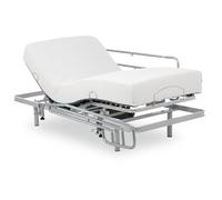 Geriafy - Letto Articolato Rinforzato con materasso in memory foam da 20 cm Tencel | Tessuto fresco e morbido | Sponde Letto abbattibili (80x200 cm, Telecomando wireless)