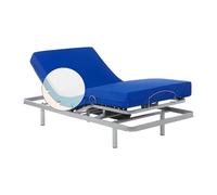 Geriafy - Letto Elettrico con Materasso Memory Foam Professional V3, Fodera impermeabile | Telecomando Wireless (90x200 cm)