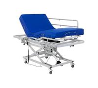 Geriafy Letto elettrico Lift Care con materasso V3 e sponde 90x200 cm | Altezza regolabile elettricamente, sponde ribaltabili, materasso V3 e 4 ruote con freno