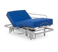 Geriafy - Letto Elettrico Ortopedico con Materasso Memory Foam Professional V3 | Fodera impermeabile (80x200 cm, Sponde letto)