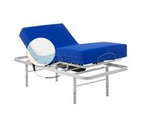 Geriafy - Letto Elettrico Regolabile in Altezza | Materasso Memory Foam Professional V6 | Extra Comfort | Fodera Impermeabile (90x190 cm)