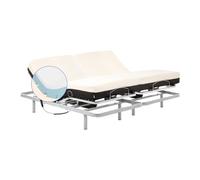 Geriafy - Letto Matrimoniale Elettrico 180x200 cm con 2 Reti Indipendenti | 2 Materassi Memory Foam 20 cm | Fodera in Cotone Sfoderabile | Comfort Personalizzato