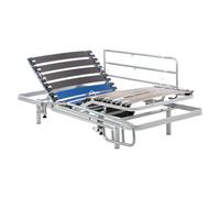 Geriafy - Rete Letto Elettrica Rinforzata | Sponde Letto Abatibili (105x200, Telecomando Wireless + Sponde)