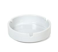 Gerimport Pack 6 posacenere Bianco Porcellana a Forma Rotonda 10 cm