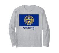 Gering Nebraska Bandiera USA Souvenir Maglia a Manica