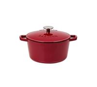 Gerlach 1760 Ghisa Pentola 3 L Ghisa Casseruola Con Coperchio Cocotte Per Tutti I Forni Forno Bordeaux Naturale Iron