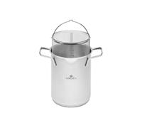 Gerlach 1760 Pentola Alta con Cestello 4 l Acciaio Inox 18/10 Ambiente | per Asparagi, Spaghetti e Fritture, Pratica Funzione Scolatura, Fondo a 3 Strati, Adatta all'Induzione