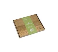 Gerlach Natur - Tagliere in legno da cucina, 30 x 24 x 2,3 cm, colore: Nero