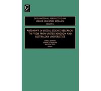 Gerlese Akerlind Autonomy in Social Science Research (Copertina rigida)