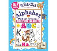 German Alphabet Coloring Book for Kids: Trace, Write, and Color Letters, Words, and Numbers in German