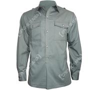 German Army M43 GRIGIA Service Camicia tutte le taglie WW2 Riproduzione cotone
