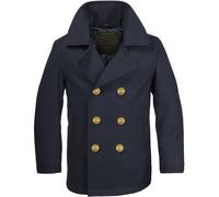 German Army Stile Classico Bw Marine Colani Pea Coat Hombres Peacoat Blu Navy S-