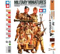 German Artillery Crew Set for 88mm Gun Africa Corps Luftwaffe 35343 Tamiya 1/35
