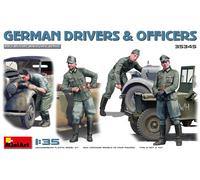 German Drivers & Officers 1:35 Figure Plastic Model Kit MINIART