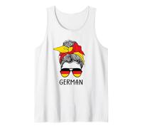 German Girl German Heritage Germany Flag Canotta