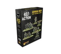 Warlord Games German Heer Plotone di armi pesanti - Miniature in plastica scala 28 mm per Bolt Action miniature altamente dettagliate della seconda guerra mondiale