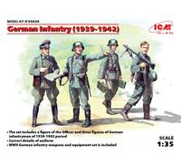 ICM 1/35 GERMAN INFANTRY (1939-1941) (4 FIGURES) (NEW MOLDS)