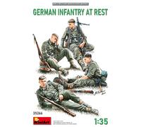 German Infantry At Rest 1:35 Figure Plastic Model Kit MINIART