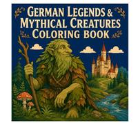 German Legends & Mythical Creatures Coloring Book: 50 Coloring Pages Featuring Legendary Creatures, German Folklore, and Fantasy Beings for Kids, Teens, and Adults