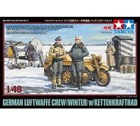 German Luftwaffe Crew w/Kettenrad 1:48 TA32412 - tamiya modellismo