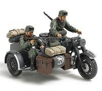 German Motorcycle/Sidecar + 2 Soldati 1:48 TA32578 - tamiya modellismo