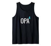 German Opa Hoch 4 Mathematics Design Granddad Four Grandkids Canotta