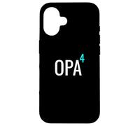 German Opa hoch 4 Mathematics Design Granddad Four Grandkids Custodia per iPhone 16