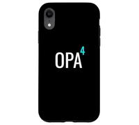 German Opa hoch 4 Mathematics Design Granddad Four Grandkids Custodia per iPhone XR