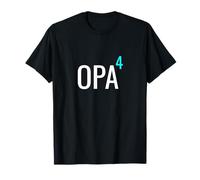 German Opa Hoch 4 Mathematics Design Granddad Four Grandkids Maglietta