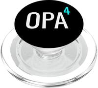 German Opa hoch 4 Mathematics Design Granddad Four Grandkids PopSockets PopGrip per MagSafe