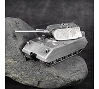 German Panzer VIII Maus Super Heavy Tank All-Metal Casting Model Military Model Hand (Argento)