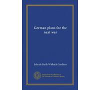 German plans for the next war