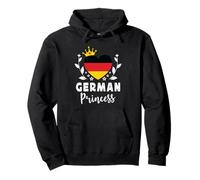 German Princess Germany Flag Proud German Girl Felpa con Cappuccio