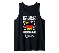 German Queen German Wife Girlfriend Germany Flag Canotta
