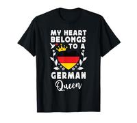 German Queen German Wife Girlfriend Germany Flag Maglietta