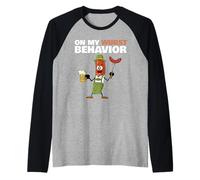 German Sausage On My Wurst Behavior Maglia con Maniche Raglan
