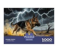 German Shepherd 1000 Pezzi Puzzle Difficile Regalo Per Gli Amanti Dei Per Adulti A Partire Dai 14 Anni Qualità Premium Sfide Extra Divertenti Intrattenimento Creativo 70x50cm/1000pcs