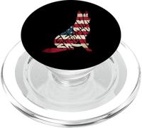 German Shepherd American Flag 4th of July Funny Dog Lover PopSockets PopGrip per MagSafe