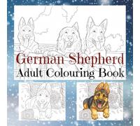 German Shepherd Colouring book for adults