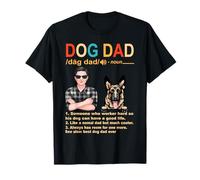 German Shepherd Dog Dad Definition Funny Fathers Day Maglietta