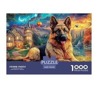 German Shepherd Dog Master-Level Jigsaw Puzzles for Adults Embark on A 1000-Piece Advanced And Challenging Puzzle Games Journey - Positioned As The Ultimate Gift Jigsaw Puzzles for Adults And K