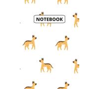 German Shepherd Dog Pattern Notebook - Loyal & Brave Design for Dog Lovers: 120-Page College Ruled Journal | 6" x 9" Notebook with German Shepherd ... Dog Owners, Students, Trainers & Pet Lovers