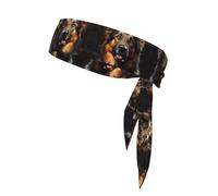 German Shepherd - Fascia da atletica double-face con fascia stampata adatta per tennis, ninja, karate, corsa e yoga